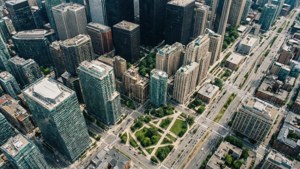 Aerial Downtown Toronto