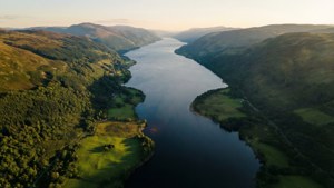 Aerial Loch Ness Panorama