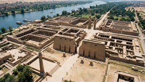 Aerial Luxor Temple Complex