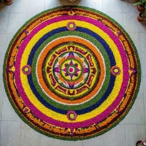 Aerial Pookalam Design