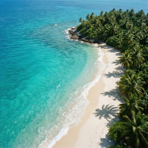Aerial Tropical Coastline