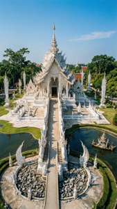 Aerial View of White Temple