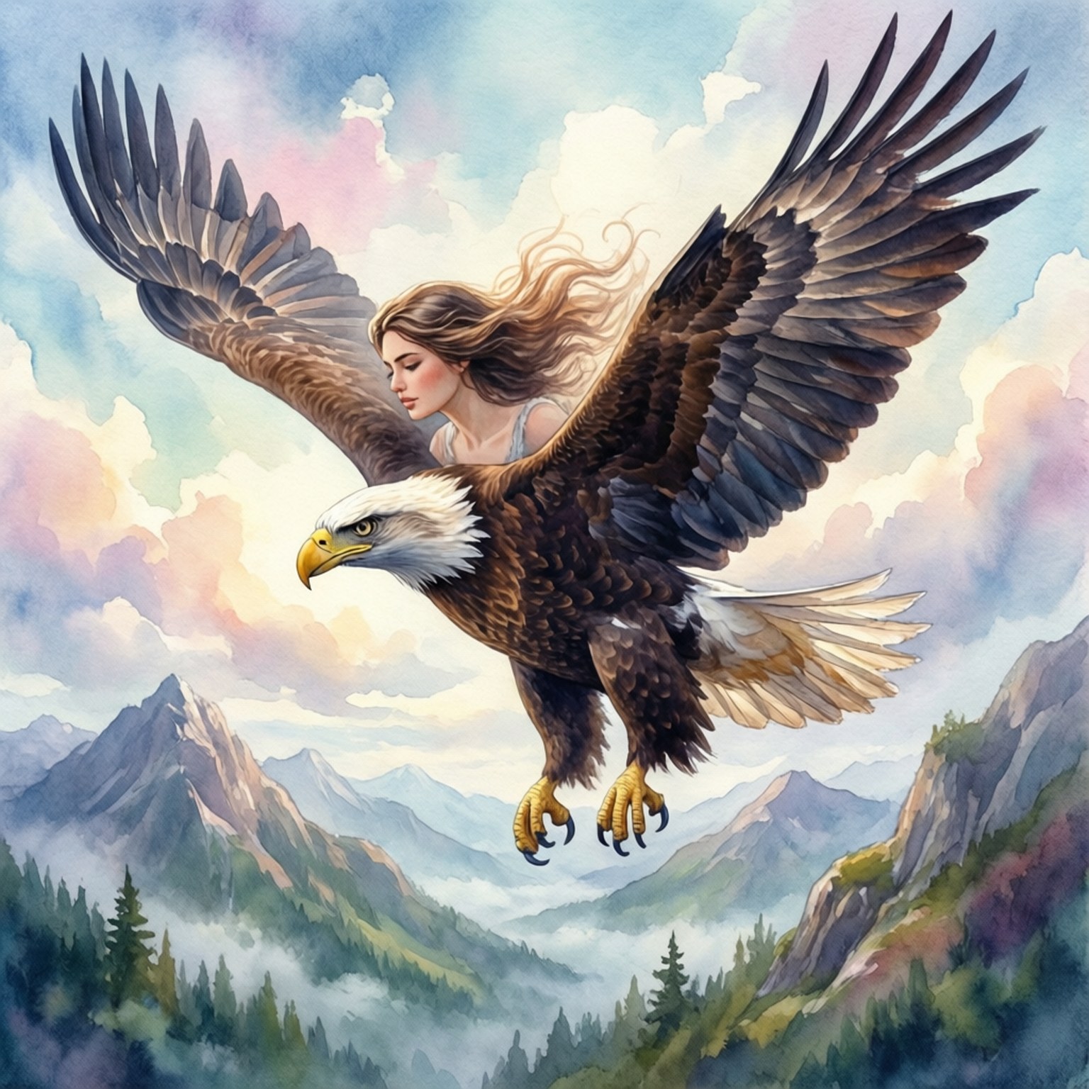 Aerie Ascension by Wallpapers.art Studio