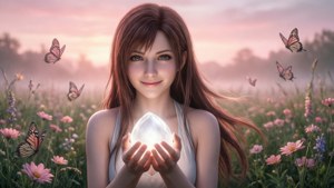 Aerith's Tranquil Dawn