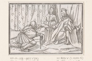 Afgezant van koning Chiram met boodschap voor Salomo