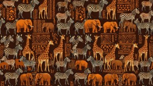African Animal Textile