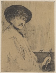 After Whistler's Arrangement in Grey: Portrait of the Painter