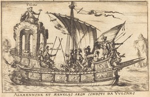 Agamennone et Menelao argn condoti da Vulcano