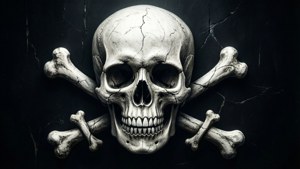 Aged Pirate Skull