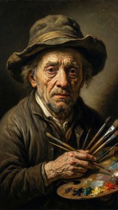 Aged Rembrandt Artist