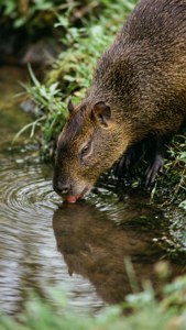 Agouti Drinking