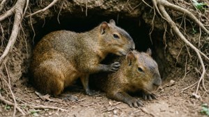 Agouti Grooming Pair