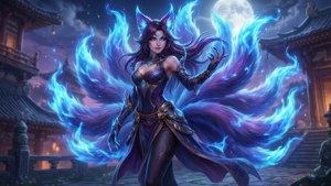 Ahri Under Moonlight