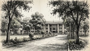 AIIMS Campus Sketch