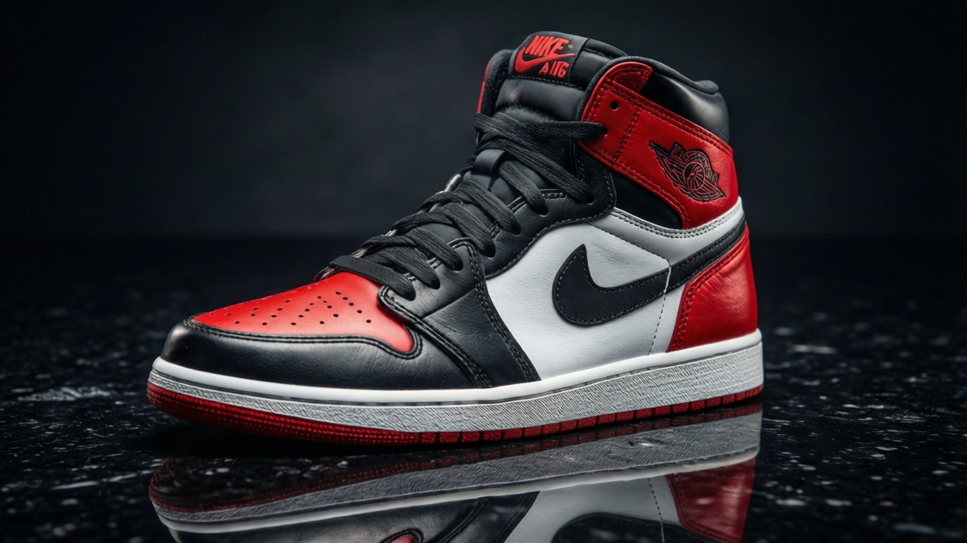 Air Jordan 1 Chicago Close-Up by Wallpapers.art Studio