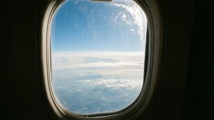 Airplane Window Sky View