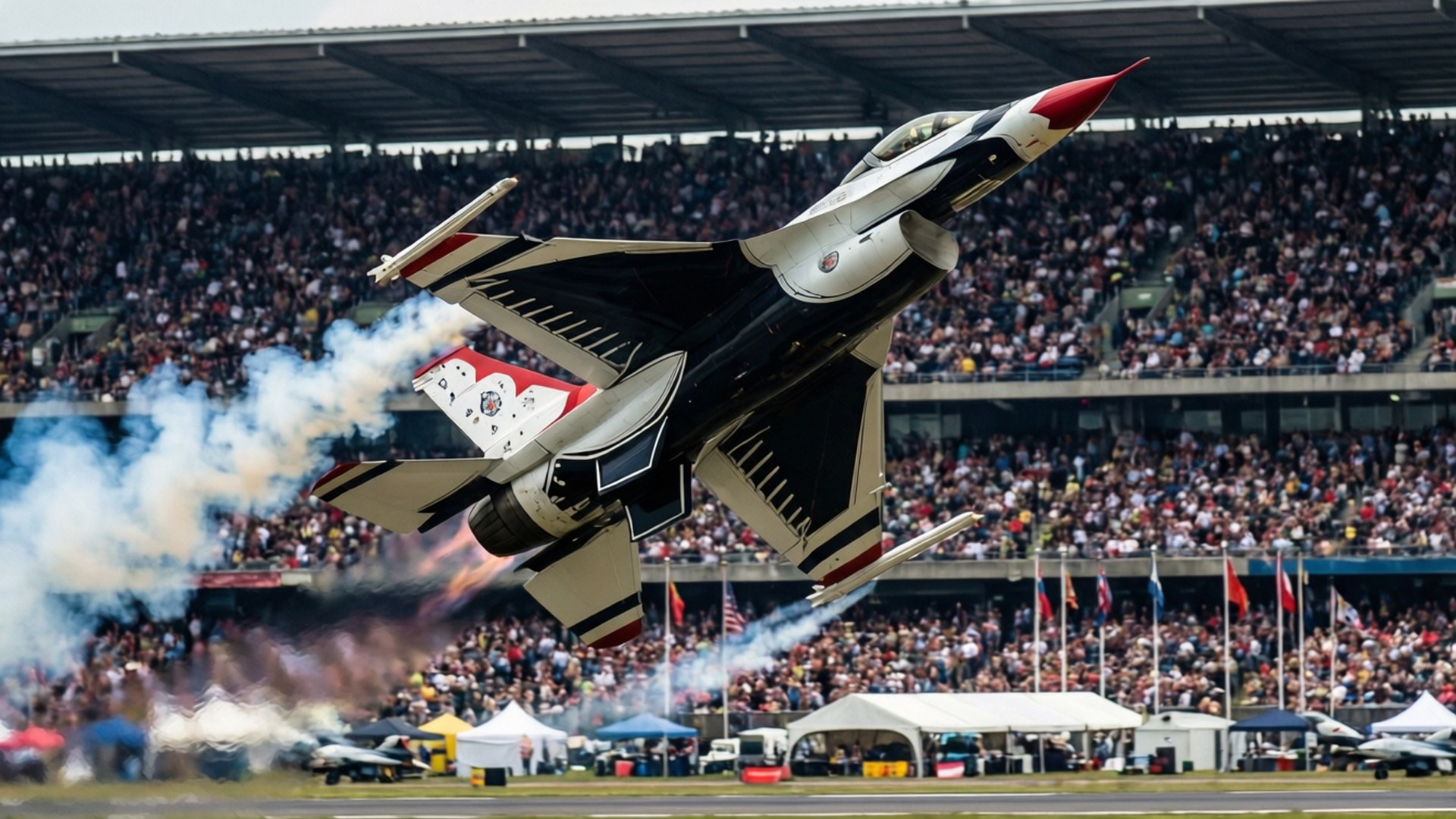 Airshow Tail Slide by Wallpapers.art Studio