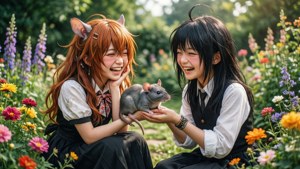 Aisha and Norn Playing
