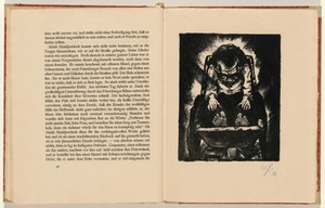 Akaki im Sarg aus Fichtenholz (Akaki in a Coffin of Spruce) (plate 10) from Der Mantel (The Coat)