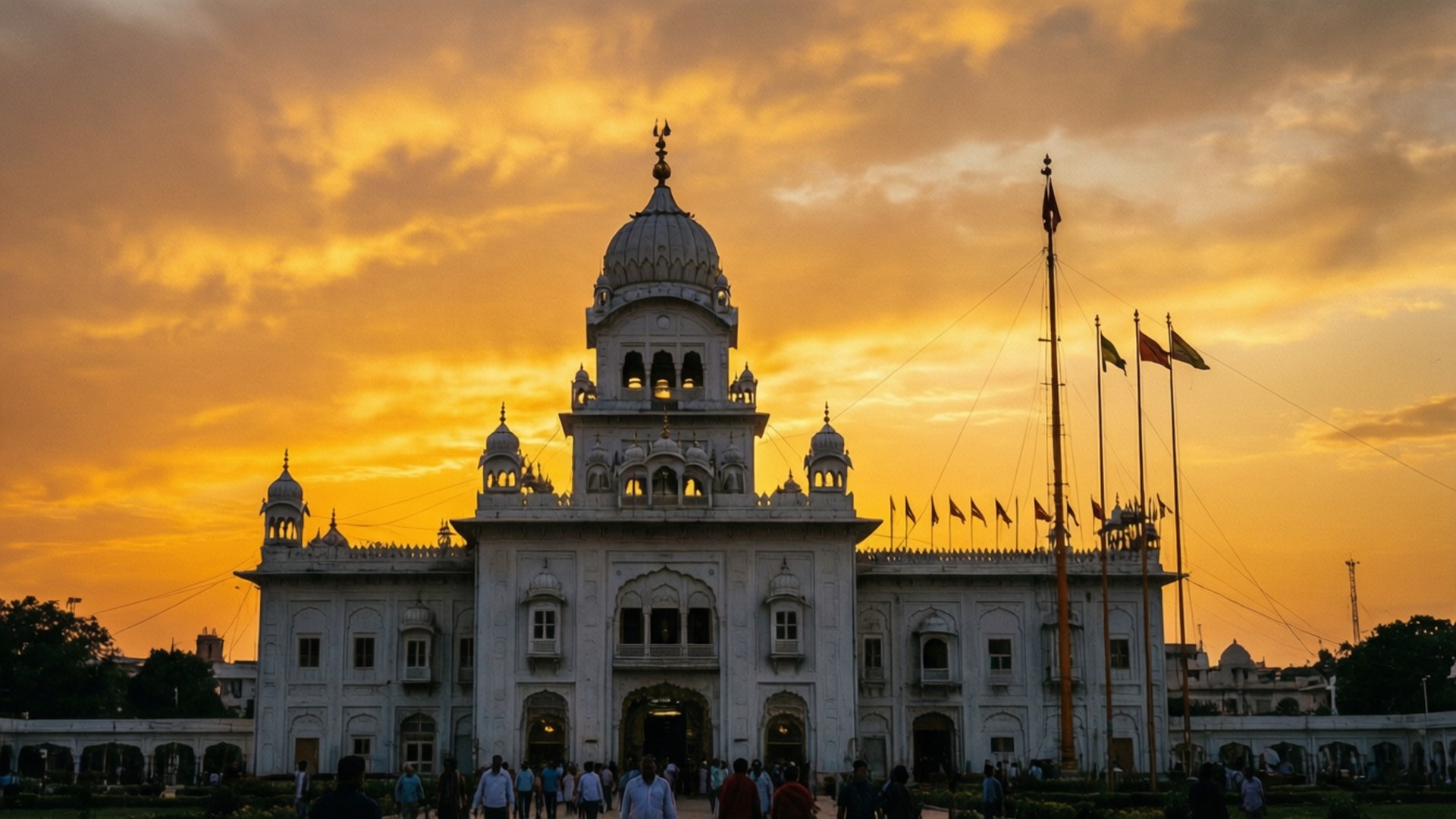 Akal Takht Sunset by Wallpapers.art Studio