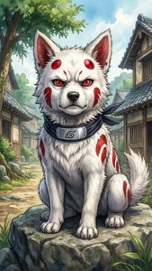 Akamaru the Ninja Dog