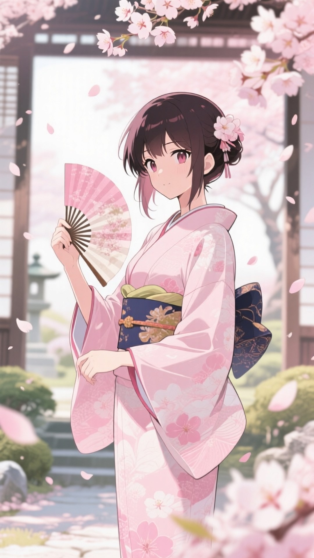 Akame in Kimono by Wallpapers.art Studio