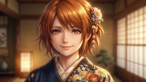 Akane Kimono Closeup