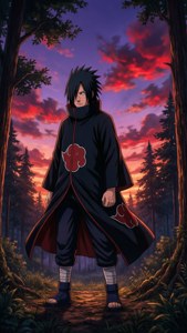Akatsuki Sasuke Silhouette
