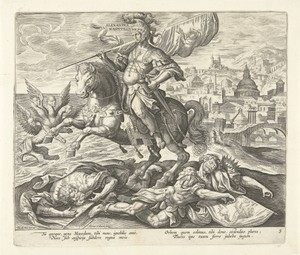 Alexander de Grote als derde koning uit het visioen van Daniël
