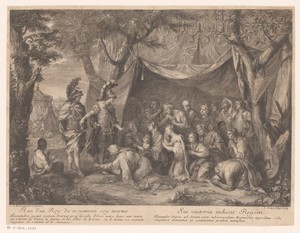 Alexander de Grote bij de familie van Darius