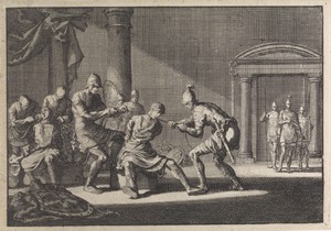 Alexander en Aristobulus in de gevangenis gewurgd