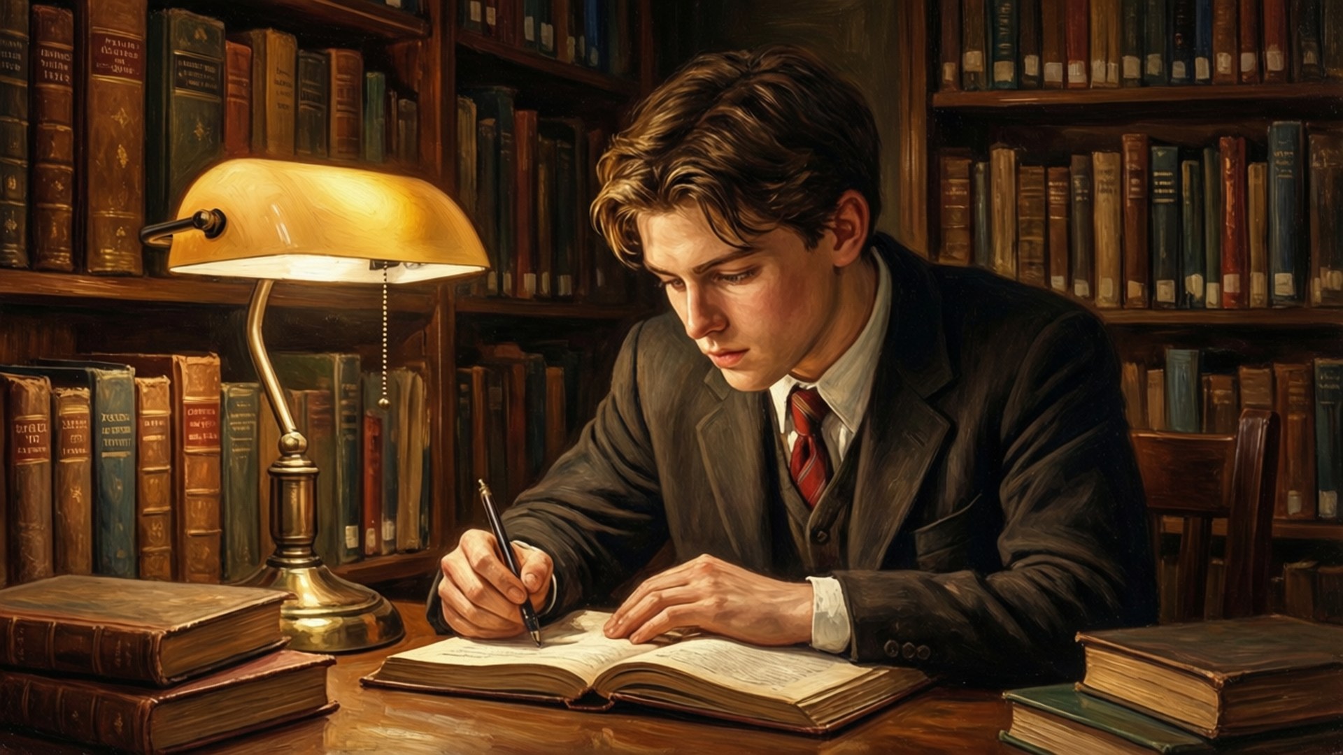 Alexander Library Study by Wallpapers.art Studio