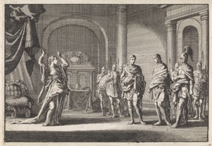 Alexander, zoon van Herodes, wordt gebonden naar zijn gemalin Glasyra gebracht
