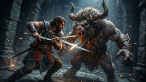 Alexios vs Minotaur