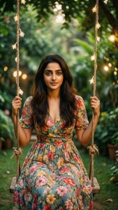 Alia Bhatt Garden Swing