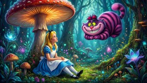 Alice and Cheshire Cat