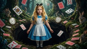 Alice at the Rabbit Hole