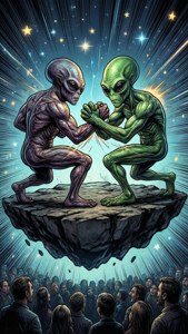Alien Arm Wrestling