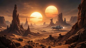 Alien Desert Sunset