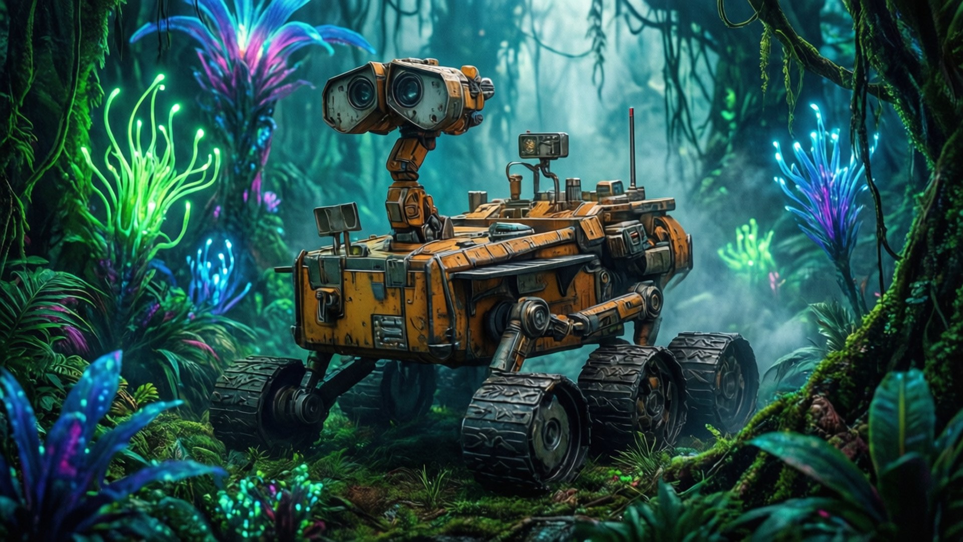 Alien Jungle Rover by Wallpapers.art Studio