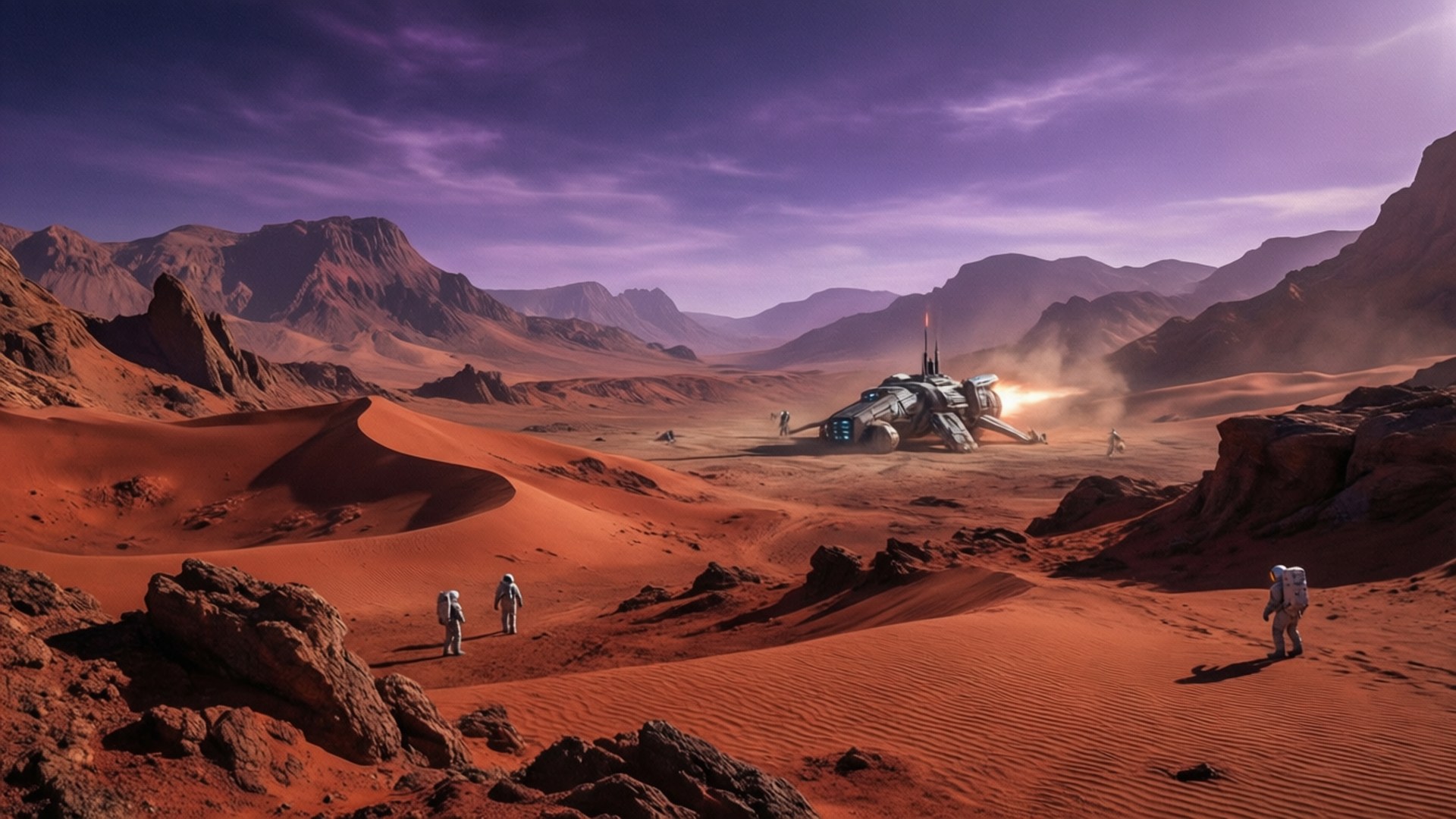 Alien Planet Exploration by Wallpapers.art Studio