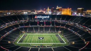 Allegiant Stadium Night