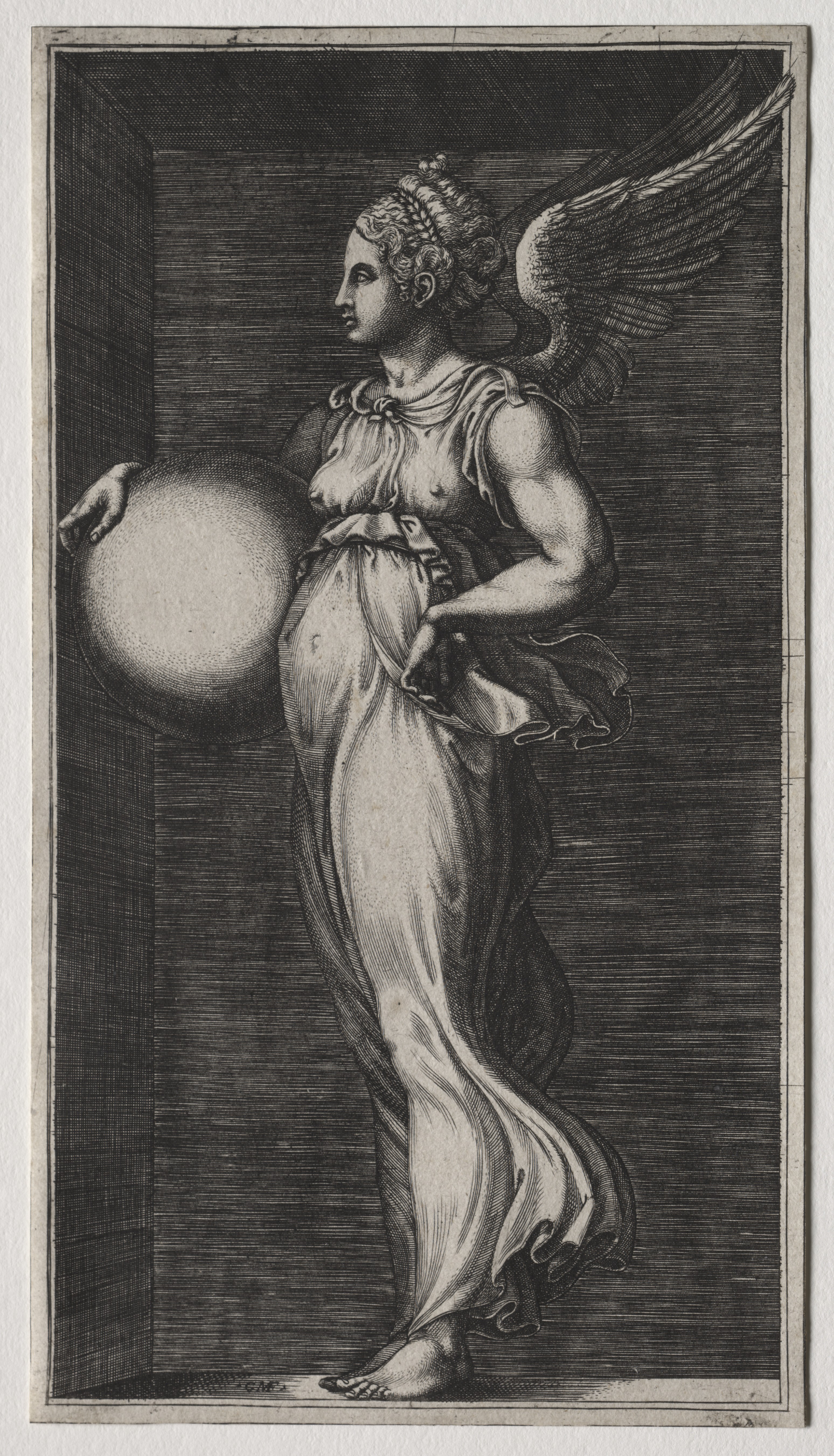 Allegorical Figure Holding a Sphere by Giulio Romano
