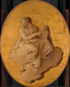 Allegorical Figure of a Woman with a Shield or a Mirror (Prudence?)