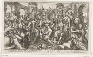 Allegorie met Holland en West-Friesland