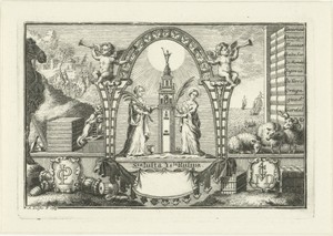 Allegorie met Justa en Rufina en voorwerpen uit de wolhandel