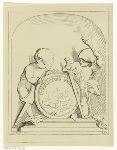 Allegorie met twee putti