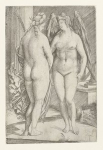 Allegorie met Victoria en Roem