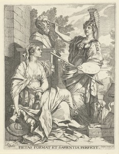 Allegorie op de beeldhouwkunst en schilderkunst