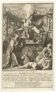 Allegorie op de dood van Willem III, koning van Engeland